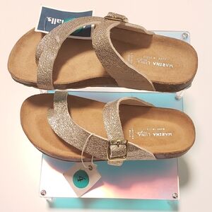 Marina Luna Leather Girl Sandals.